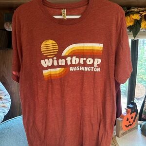 Winthrop Washington Red Graphic Tee
